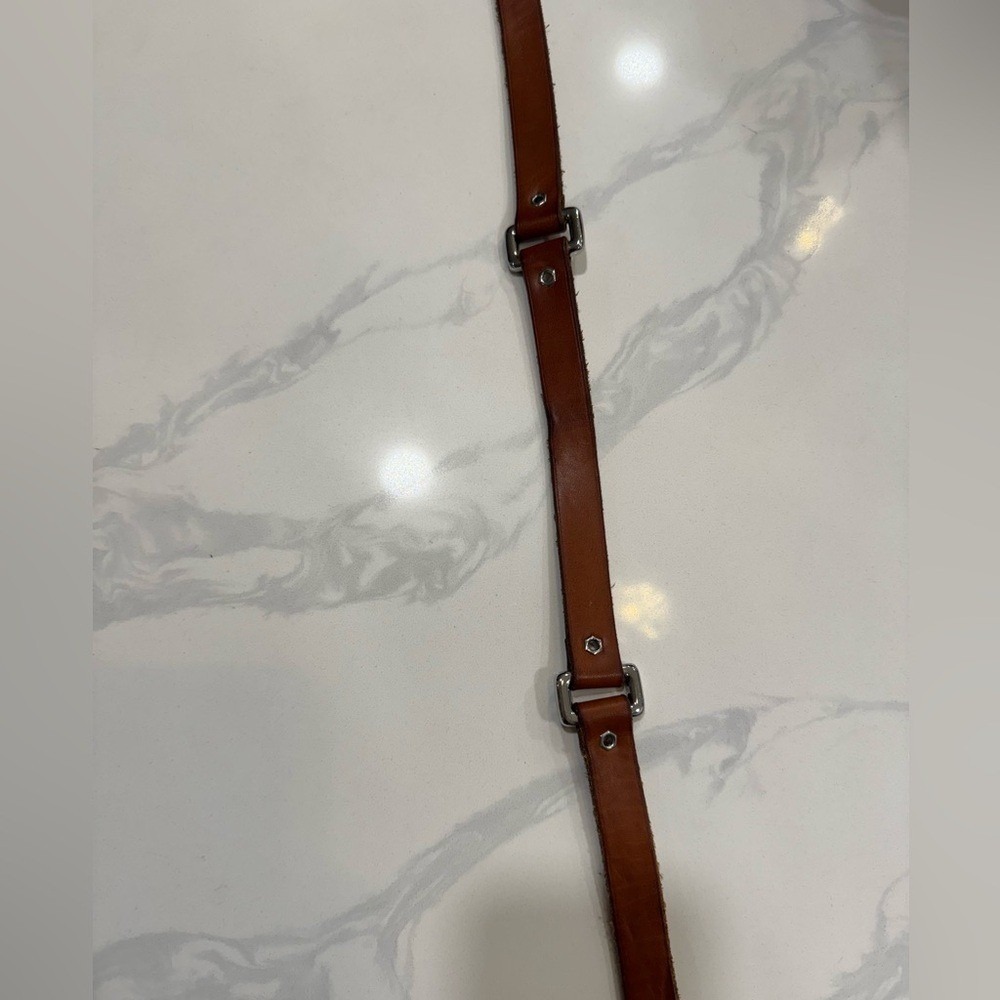 Ralph Lauren Belt Multi Buckle Leather Brown Womens - Picture 6 of 9